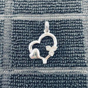 Sterling Silver Open Heart Pendant